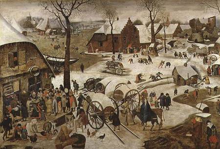 The Payment of the Tithe or The Census at Bethlehem  (for detail see 89722) from Pieter Brueghel d. J.