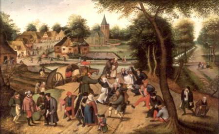 Returning from the Kermesse (panel) from Pieter Brueghel d. J.