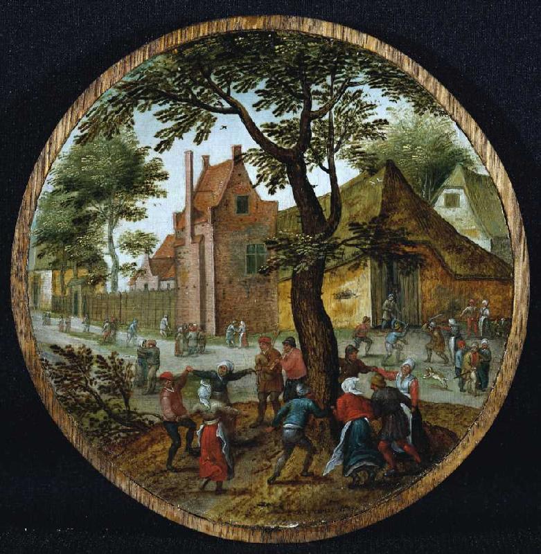 Tanzendes Bauernvolk. from Pieter Brueghel d. J.