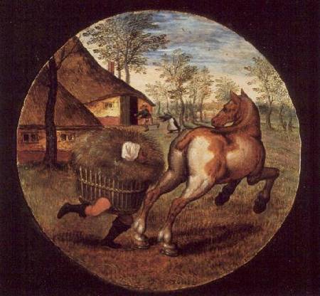 The World Turned Upside Down (panel) from Pieter Brueghel d. J.