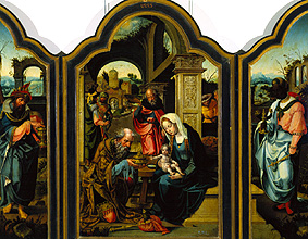Triptychon mit der Anbetung der Könige from Pieter Coecke van Aelst