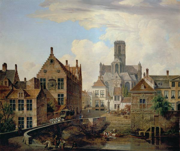 View of St. Bavo Cathedral from Pieter Frans de Noter