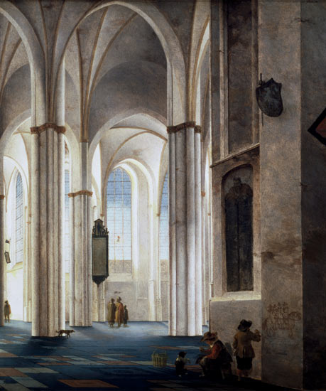 The Interior of the Buurkerk at Utrecht from Pieter Jansz. Saenredam