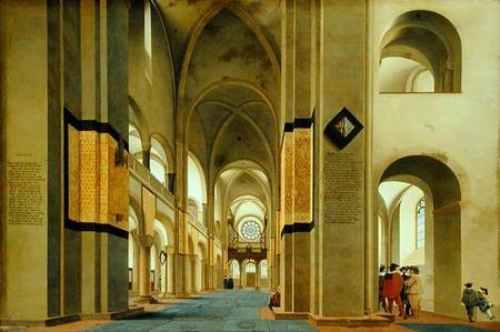 Interior of the Marienkirche in Utrecht from Pieter Jansz. Saenredam
