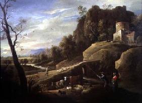 Landscape with Farmers tending their Animals