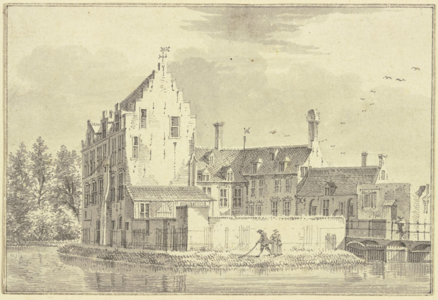 Het Huys Ryzenborgh by Utrecht from Pieter van Liender