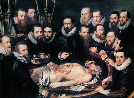 The Anatomy Lesson of Doctor Willem van der Meer in Delft from Pieter van Miereveld