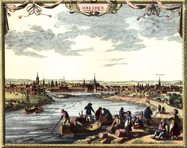Dresden, Stadtansicht from Pieter van der Aa