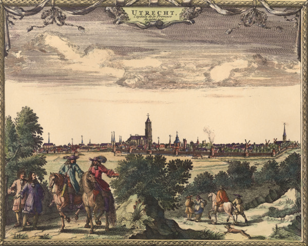 Utrecht, Ansicht 1729 from Pieter van der Aa