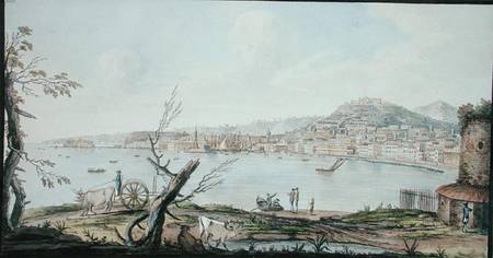 Bay of Naples from sea shore near the Maddalena Bridge, plate 4 from 'Campi Phlegrai: Observations o from Pietro Fabris