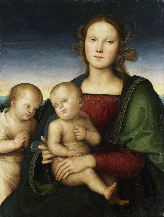 Madonna mit Kind und Johannesknaben from Pietro Perugino
