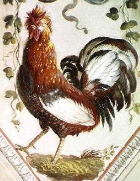 Detail of a cockerel