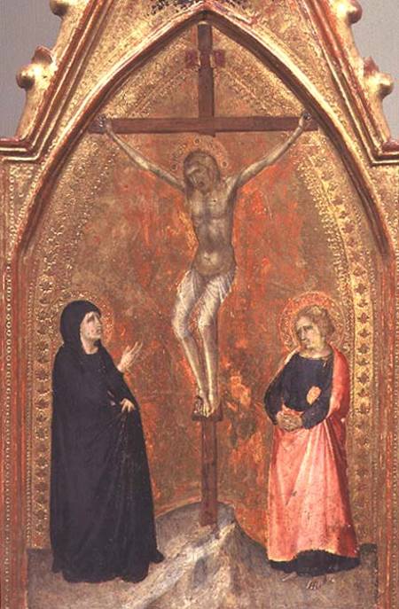 The Crucifixion with the Virgin Mary and John the Theologian from Pietro Lorenzetti