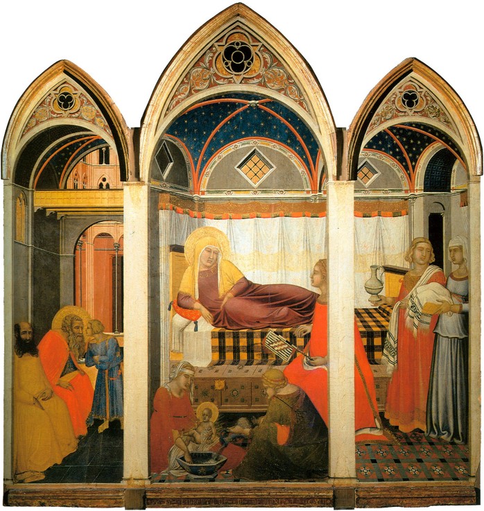 The Birth of the Virgin from Pietro Lorenzetti