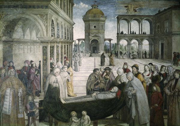 Pinturicchio, Begräbnis Hl.Bernhardin from Pinturicchio