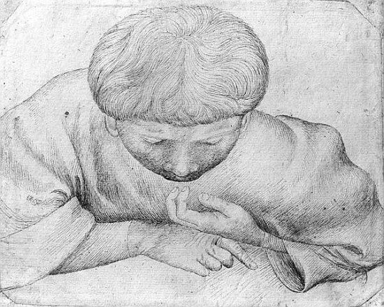 Boy reading, from the The Vallardi Album from Pisanello