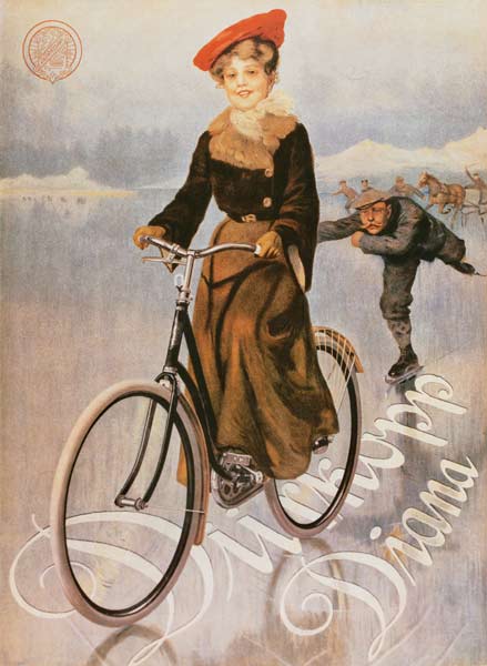 Werbeplakat für das Damenrad Diana der Firma Dürkopp. from Plakatkunst