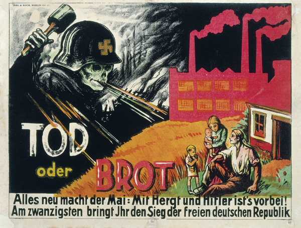 Tod oder Brot. SPD-Wahlplakat from Plakatkunst