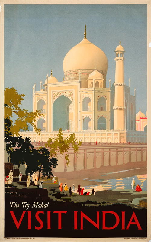 Visit India, The Taj Mahal from Plakatkunst