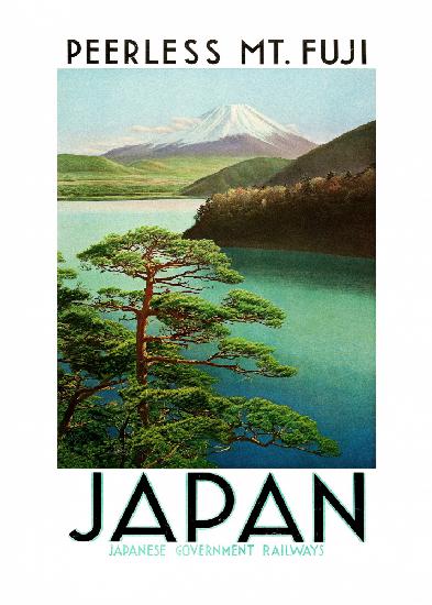 Japan-Reiseplakat der 1930er Jahre Japanische Regierungsbahnen