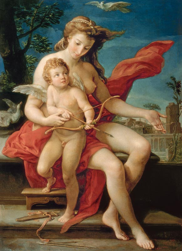 Venus und Cupid from Pompeo Girolamo Batoni