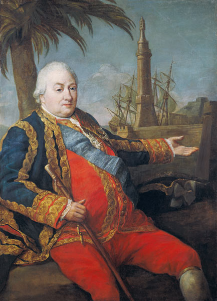 Pierre de Suffren-Saint-Tropez (1729-88) Vice Admiral of France from Pompeo Girolamo Batoni