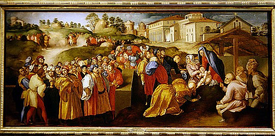 Adoration of the Magi, known as the ''Benintendi Epiphany'' from Pontormo,Jacopo Carucci da