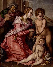 Die hl. Familie mit dem Johannesknaben from Pontormo,Jacopo Carucci da