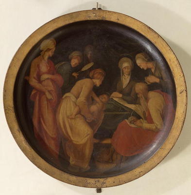 The Birth of St. John the Baptist, c.1526 (oil on panel) from Pontormo,Jacopo Carucci da