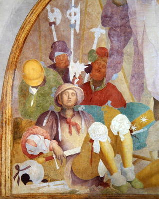 The Resurrection, lunette from the fresco cycle of the Passion, 1523-26 (fresco) (detail of 94726) from Pontormo,Jacopo Carucci da
