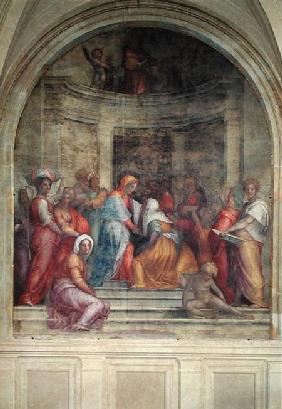 The Visitation, from the cloister