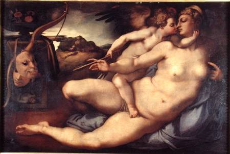 Venus and Cupid from Pontormo,Jacopo Carucci da