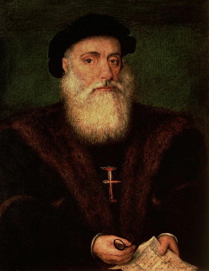 Portrait presumed to be of Vasco da Gama (1469-1524) c.1524 from Portuguese School