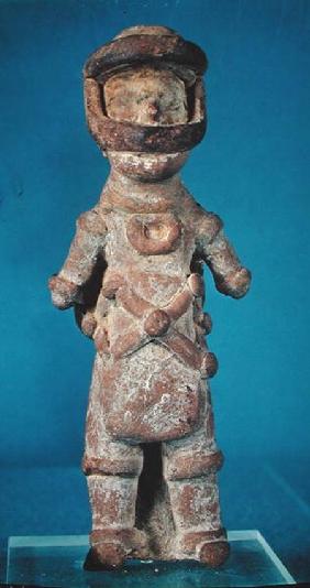 Figurine of a tlachtli player, from Tlatilco, Pre-Classic Period