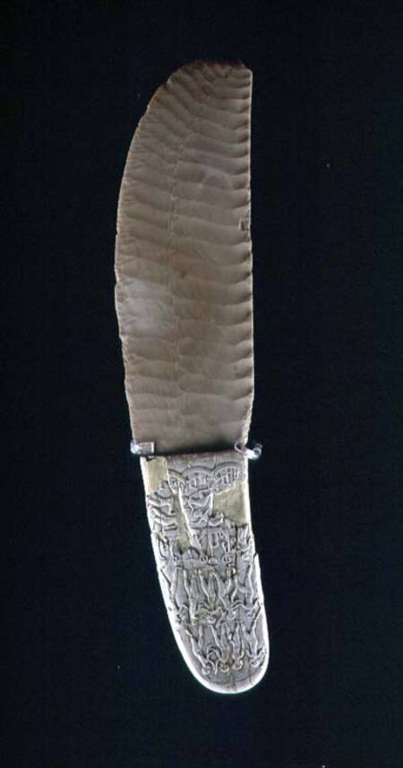 Knife carved with battle scenes, from Gebel el Arak from Predynastic Period Egyptian