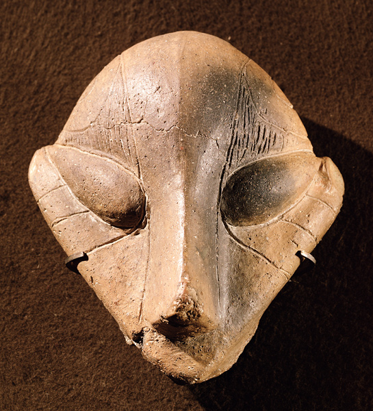 Stylised head, from Predionica, Late Vinca Culture from Prehistoric