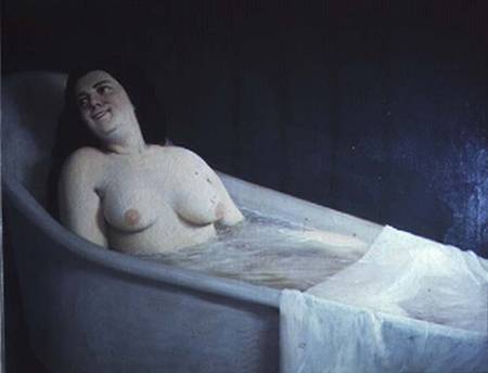 Woman surprised in her bath from Prilidiano Pueyrredon
