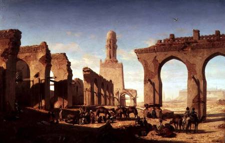 Ruins of the Mosque of the Caliph El Haken, Cairo from Prosper Marilhat