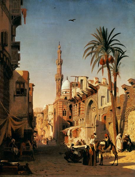 Strassen-Szene in Kairo. from Prosper Marilhat
