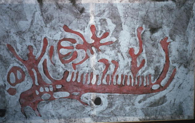 Scene with boat, Bronze Age (rock painting) from Protohistoric