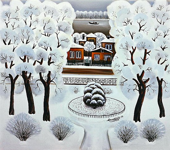 Winter Day, 1978 (oil on canvas)  from Radi  Nedelchev