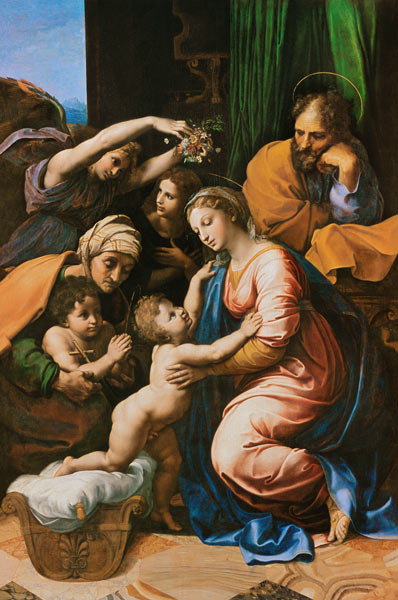 Heilige Familie (Die grosse Heilige Familie Franz I.) from (Raffael) Raffaello Santi