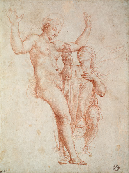 Psyche bringt Venus die Buechse der Prosperpina from (Raffael) Raffaello Santi