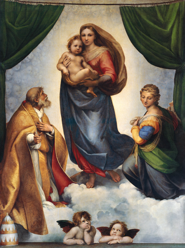 Die Sixtinische Madonna from (Raffael) Raffaello Santi