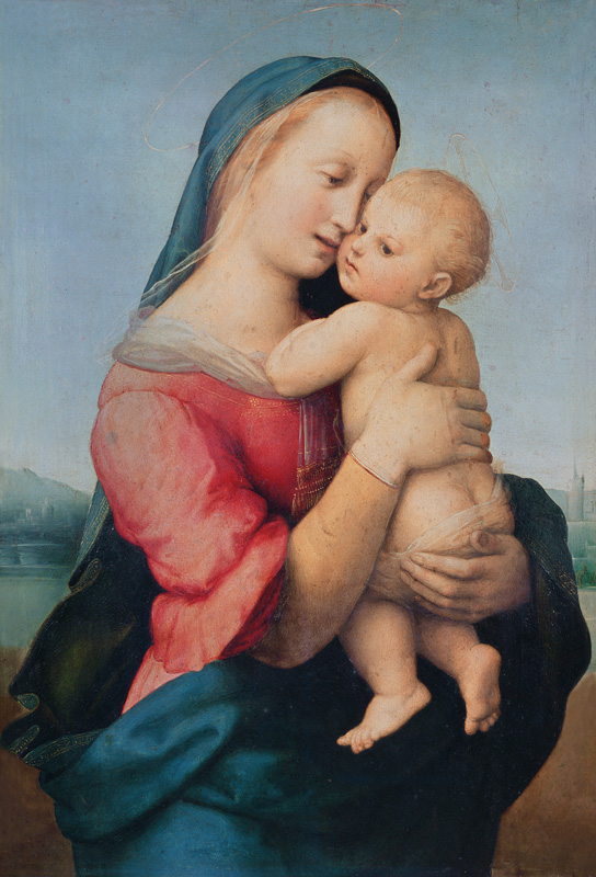 Raffael, Tempi Madonna / Paint./c.1507 from (Raffael) Raffaello Santi