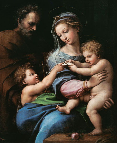 Raphael / Madonna with the rose / c.1518 from (Raffael) Raffaello Santi