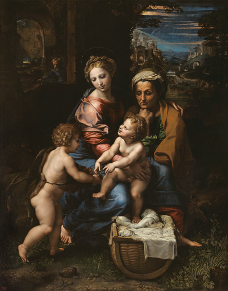 Die heilige Familie (La Perla) from (Raffael) Raffaello Santi