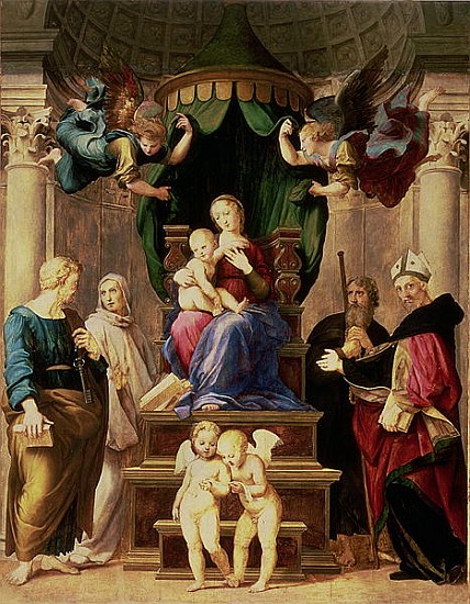 Madonna of the Baldacchino from (Raffael) Raffaello Santi