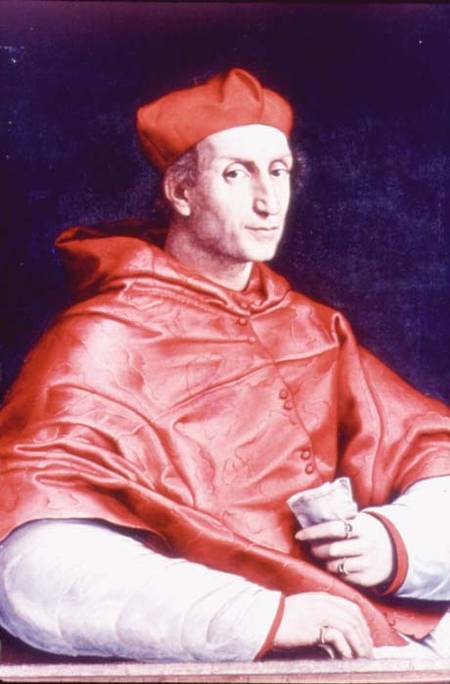 Portrait of Cardinal Dovizzi de Bibbiena (1470-1520) from (Raffael) Raffaello Santi
