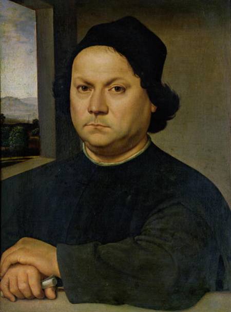 Portrait of Perugino from (Raffael) Raffaello Santi